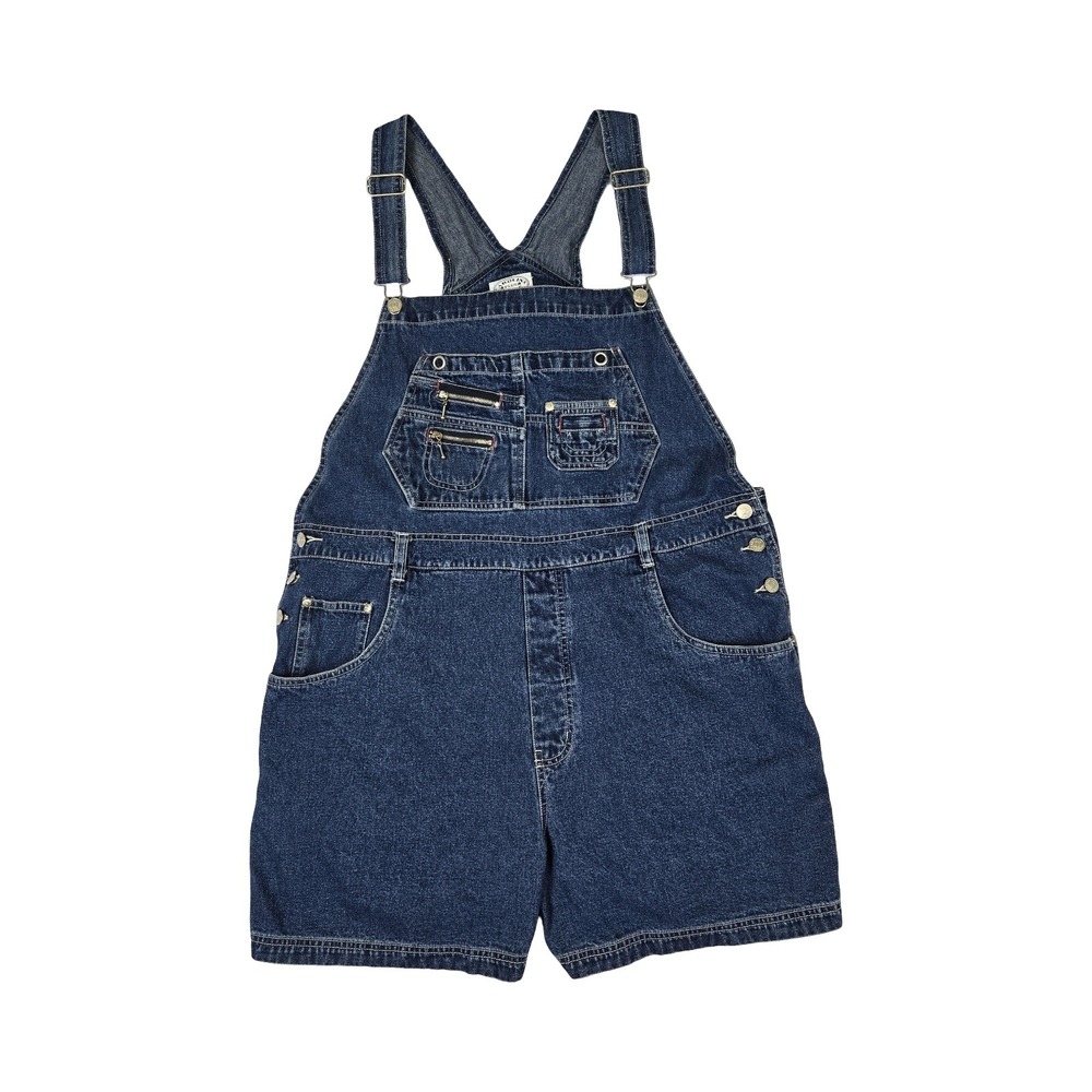 VTG 90s Denim Med Wash Multi Pocket Overalls / 24W CAROLINA BLUES Jeans farmcore